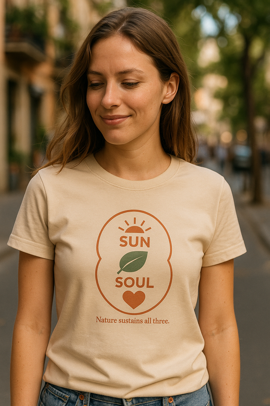 🌿 Sun. Soil. Soul. – Organic Unisex T-Shirt